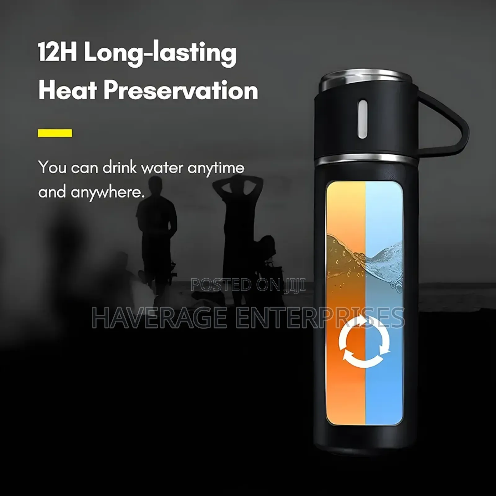 16OZ Stainless Steel Vacuum Insulated Bottle Water Flask