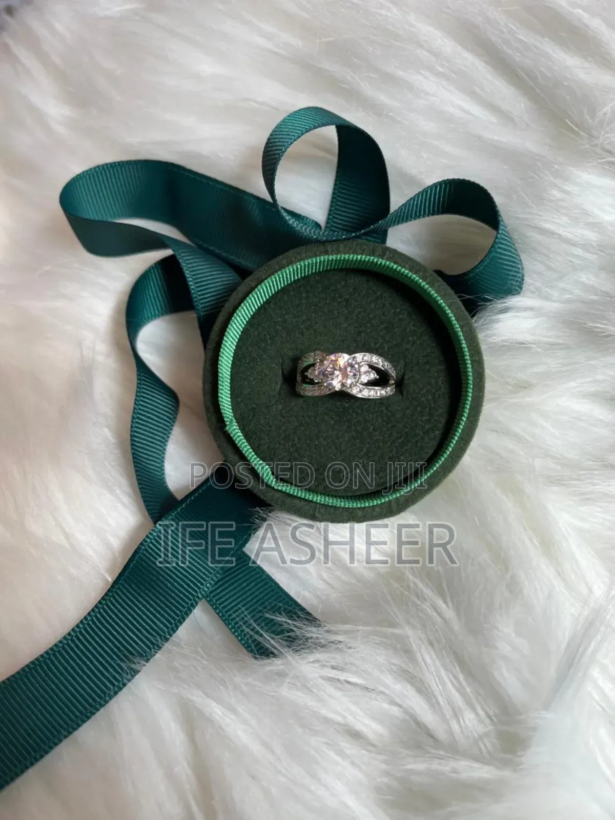 Mossanite Diamond Stone Ring 007- Pink Stone