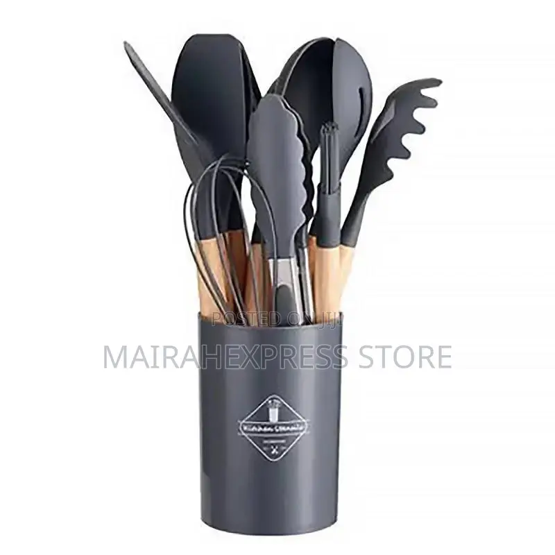 12pcs Silicone Nonstick Kitchen Spoon Set