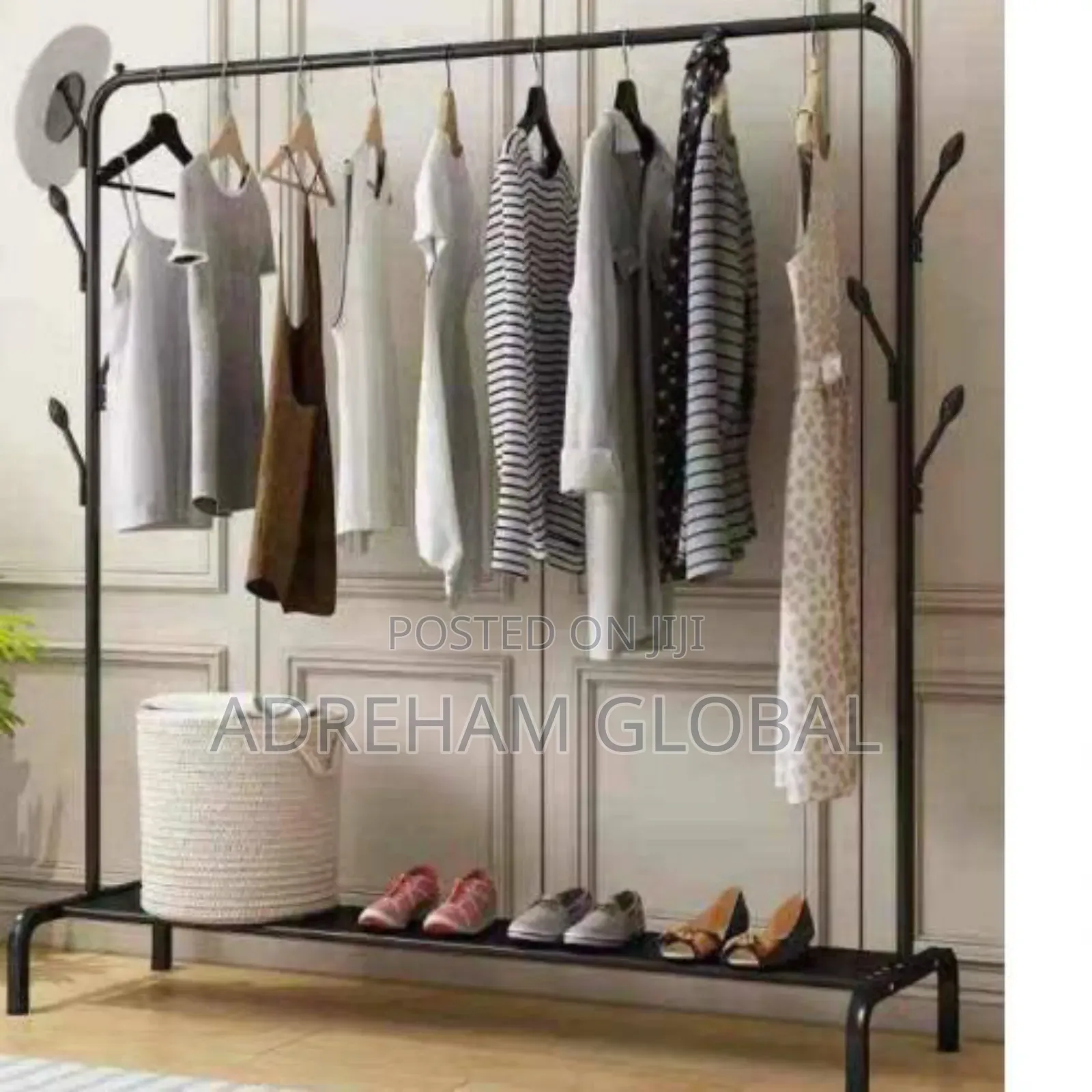 25kg Single Pole With Tyre Multi Purpose Clothes Hanger