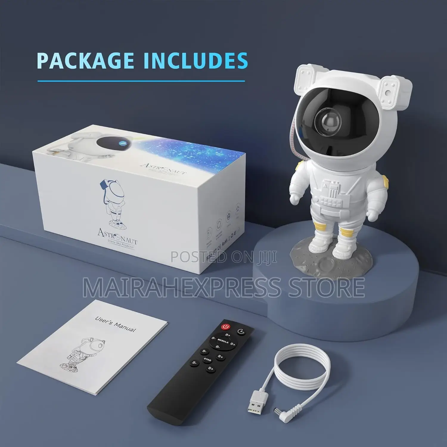Astronaut Galaxy Projector Night Light L With Mp3 Bluetooth