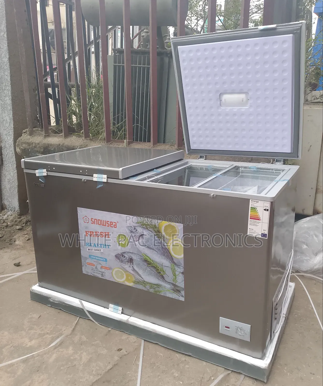 Brand New Snowsea Double Door 600 Litre Chest Freezer>Copper