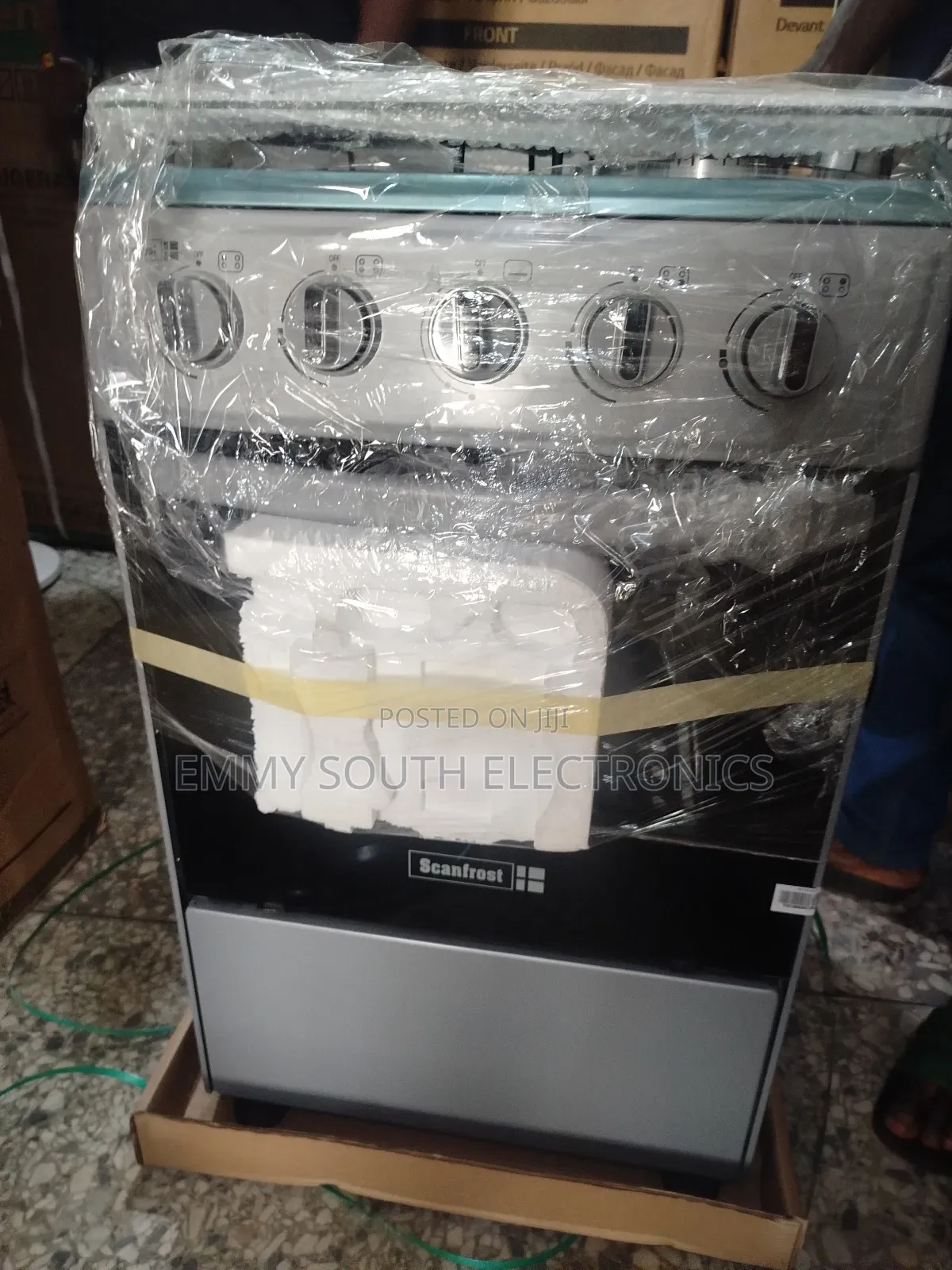 Scanfrost Standing All Gas Cooker 4 Burners With Oven