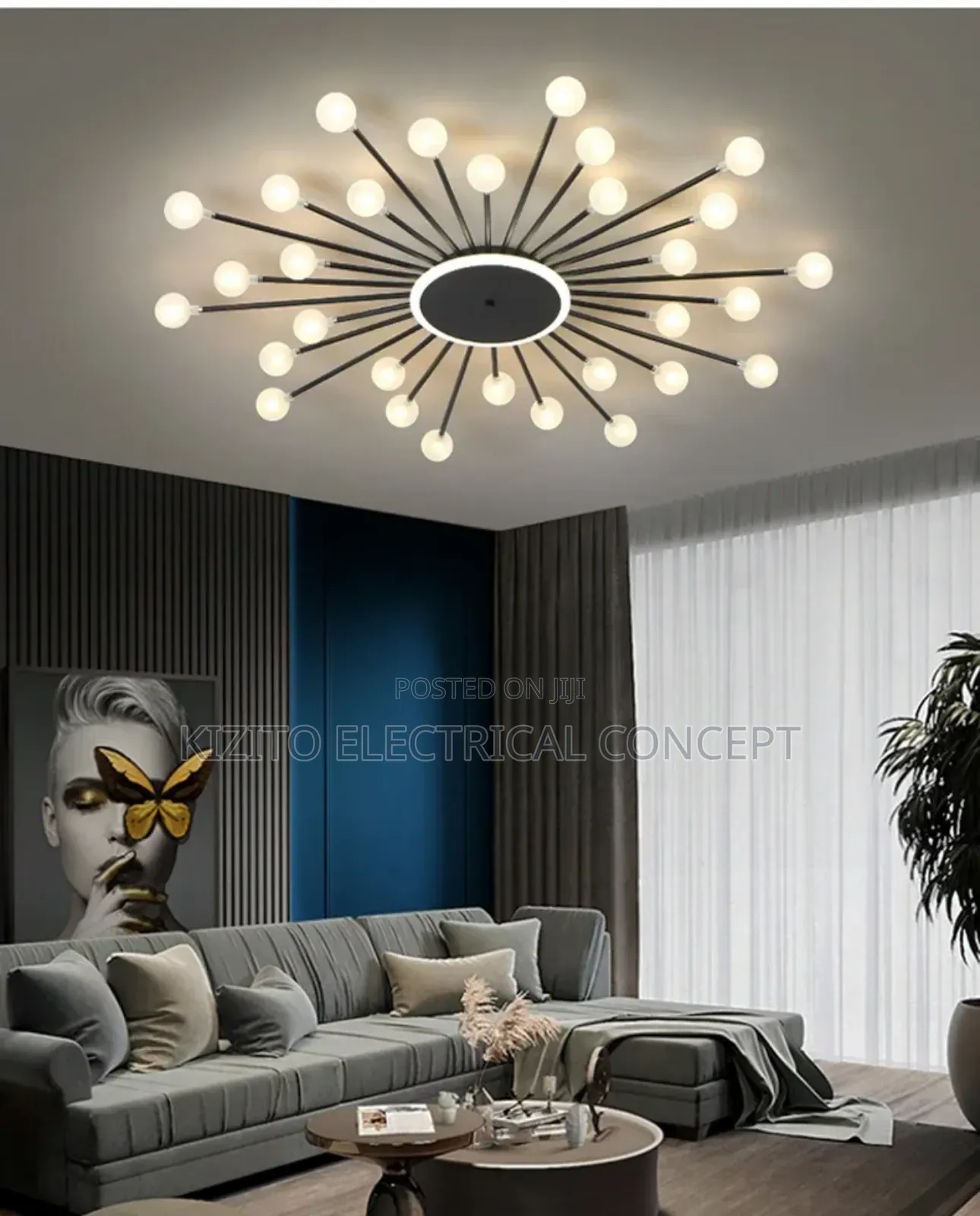 Ceiling LED Bean Ball Light Decor Sconce.