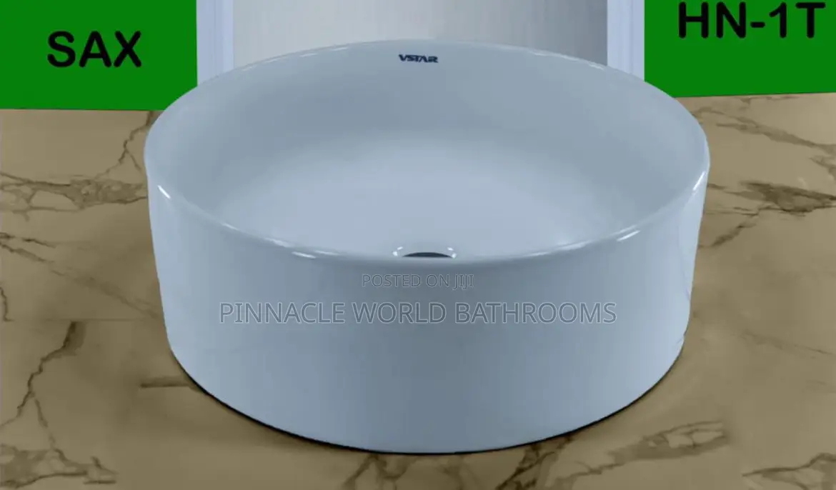 White Round Countertop Washing Hand Basin 008