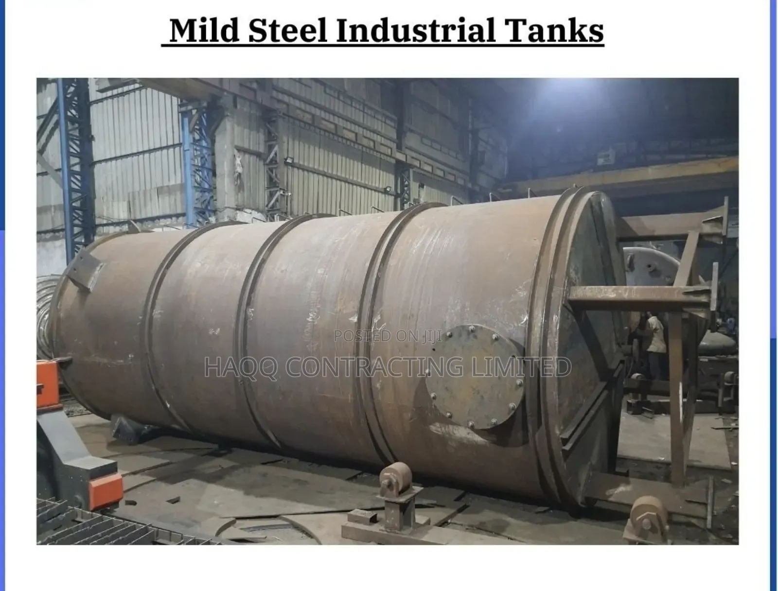 Mild Steel Industrial Tank Fabrication