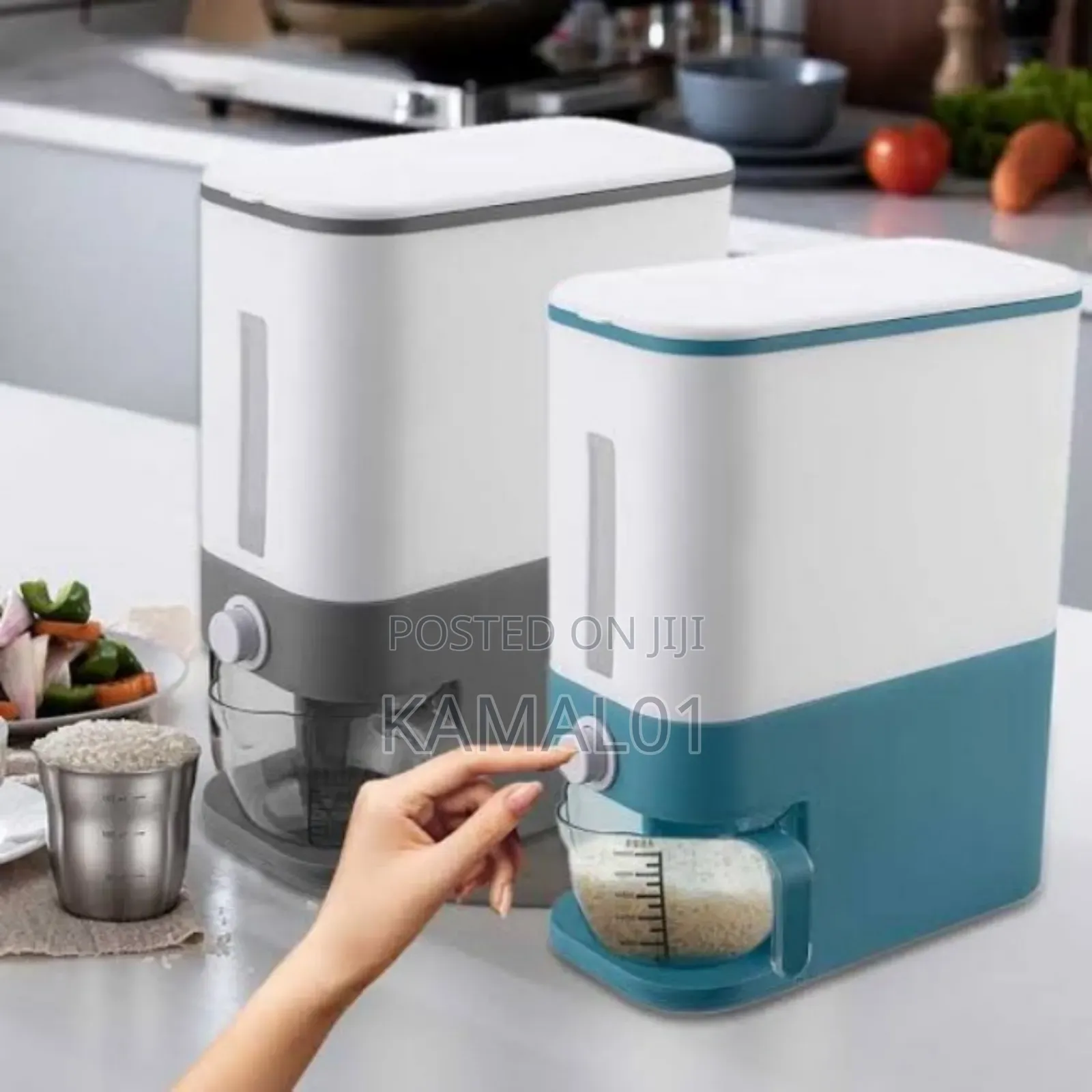 Rice Storage Container 10kg,Cereal Dispenser,Large.