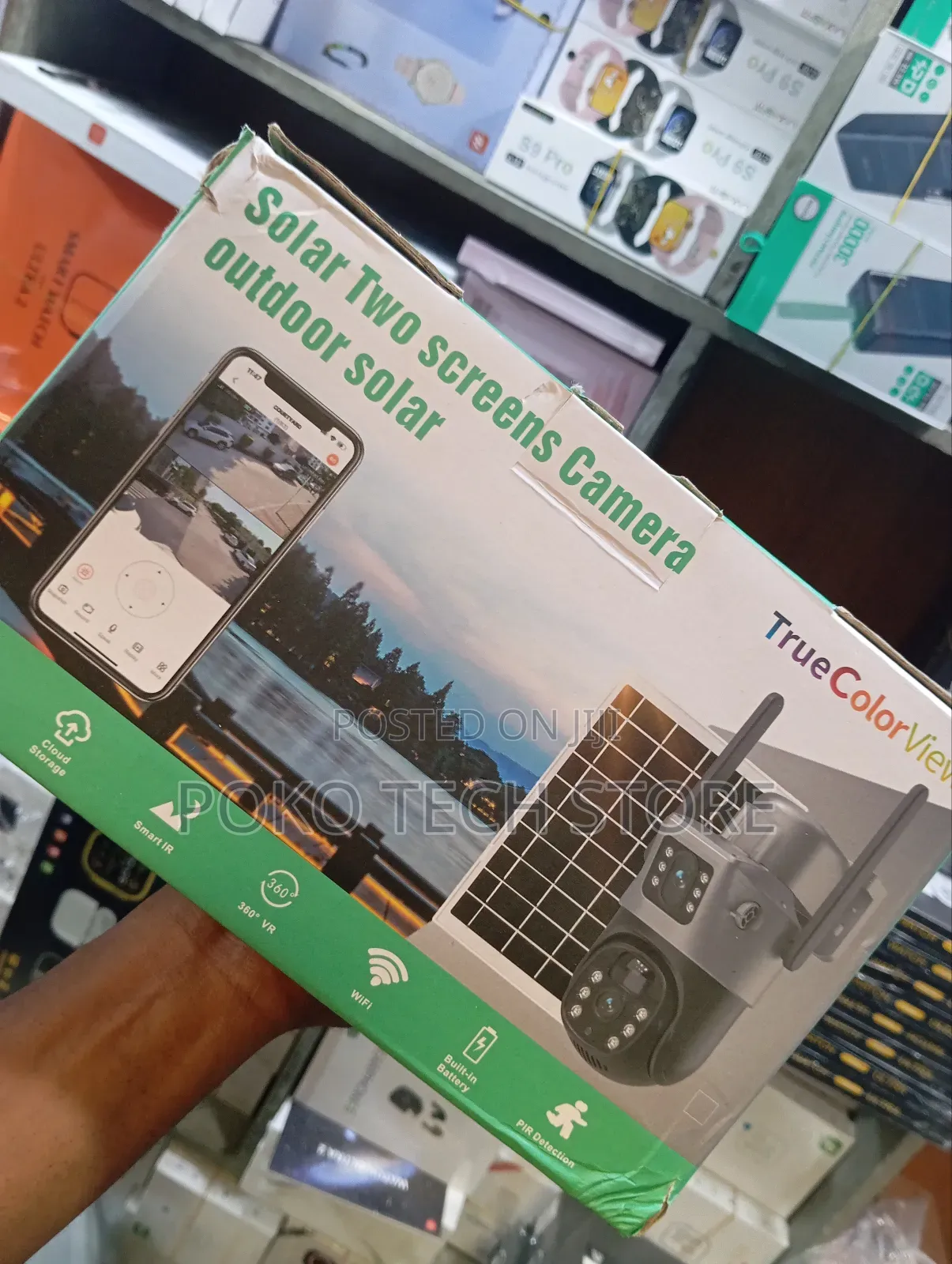 Dual Lens Solar Powered Smart Alarm PTZ Security Camera