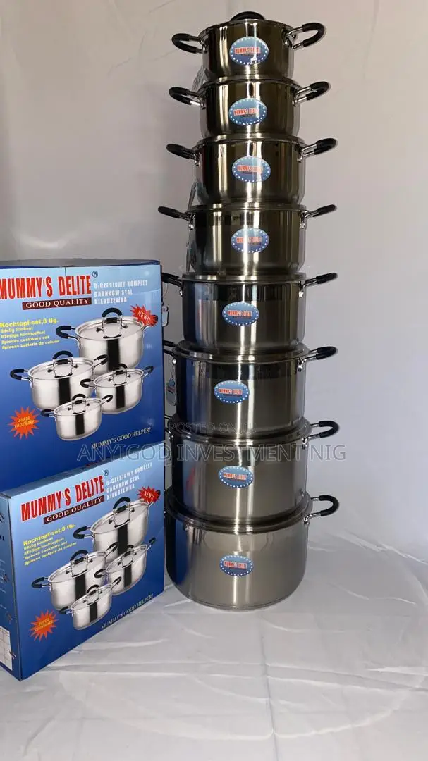 8 Set of Original Thick Cooking Pot