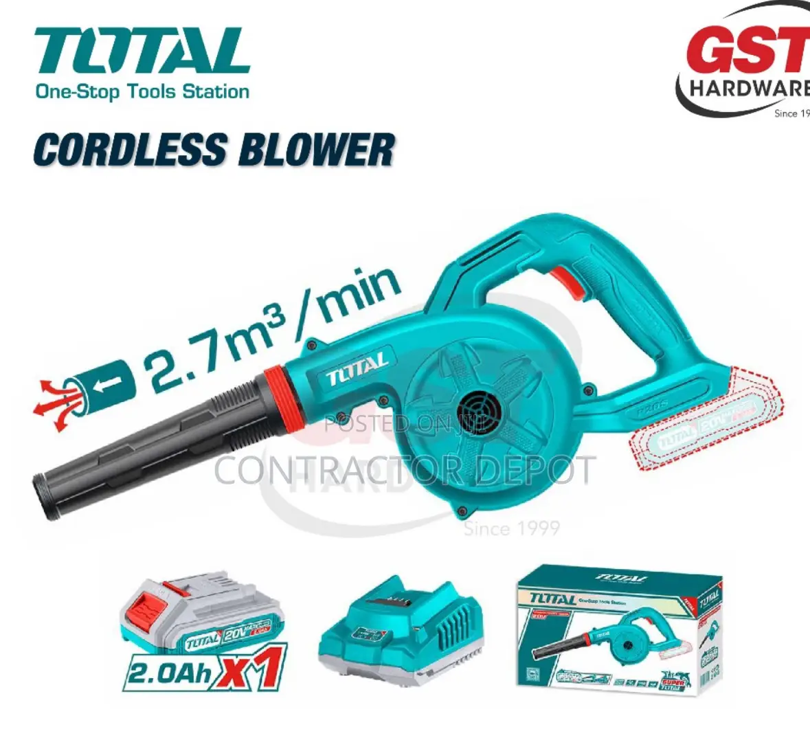 Tabli200181 Li-Ion Blower Cordless With Battery and Charger