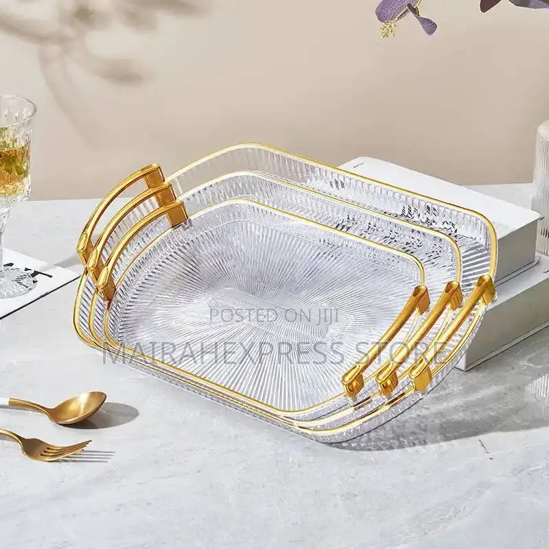 3pcs Home Decoration Snacks Serving Tray Set