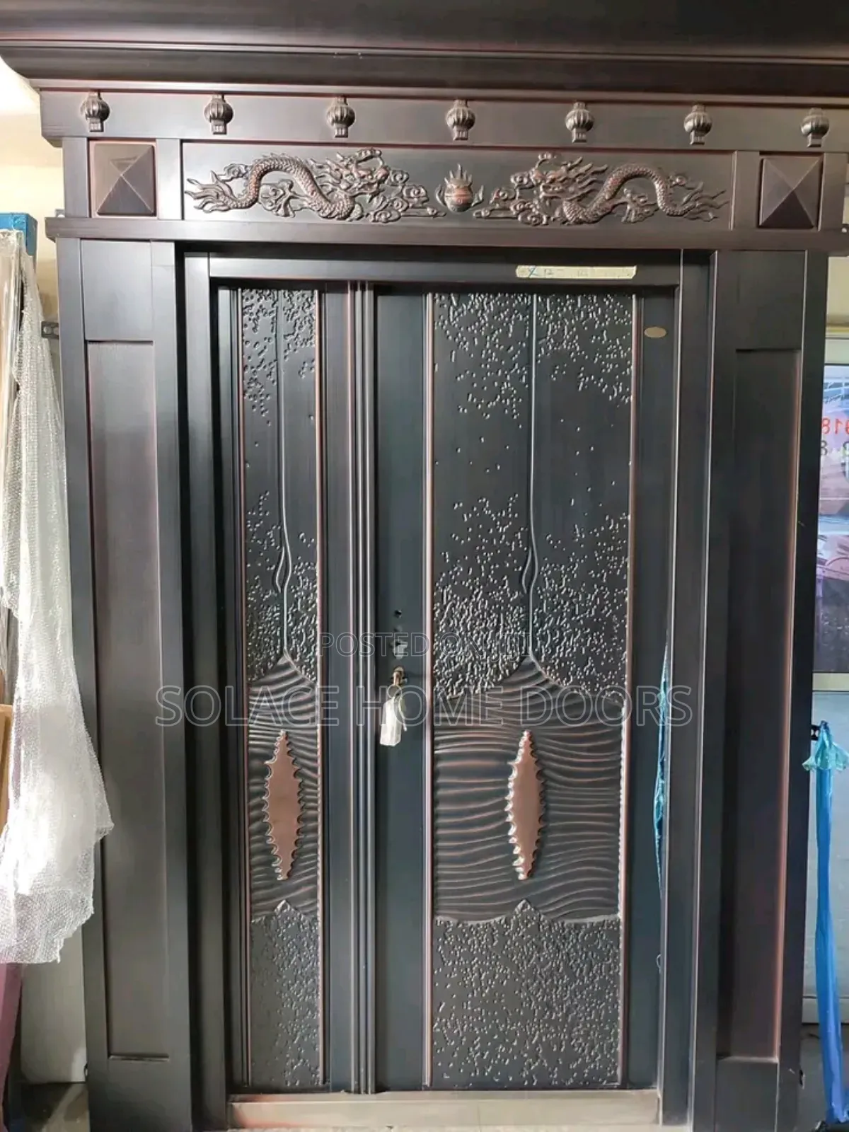Door With Arch and Pillar