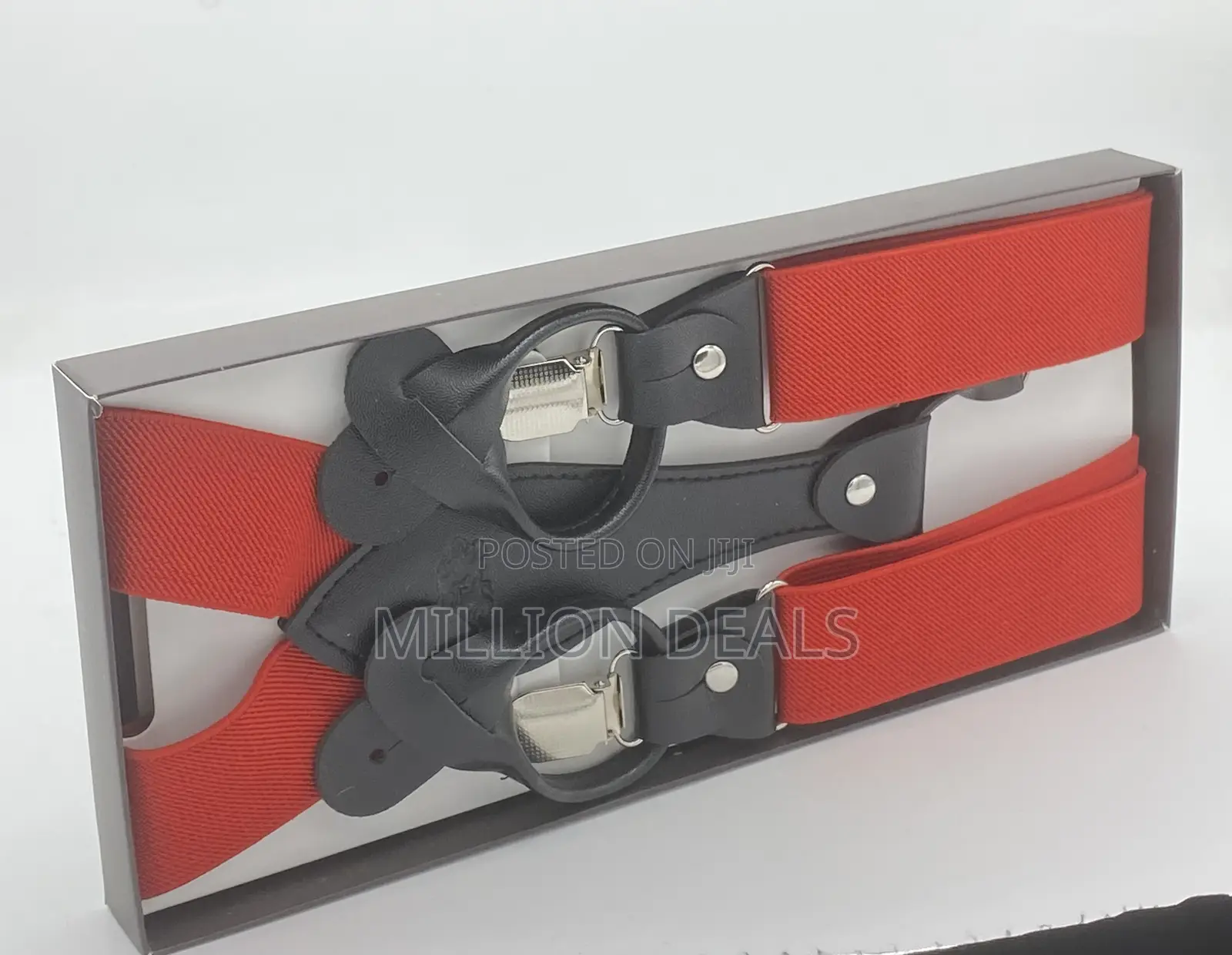 Stylish Unique Men’S Trendy Suspender Red