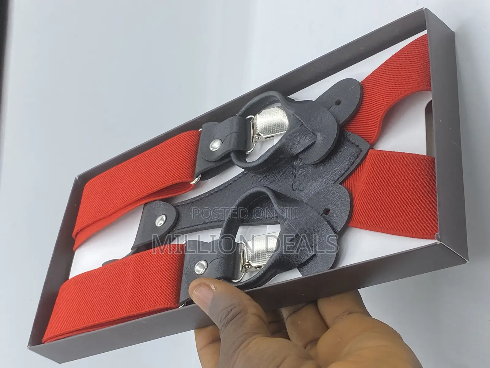 Stylish Unique Men’S Trendy Suspender Red