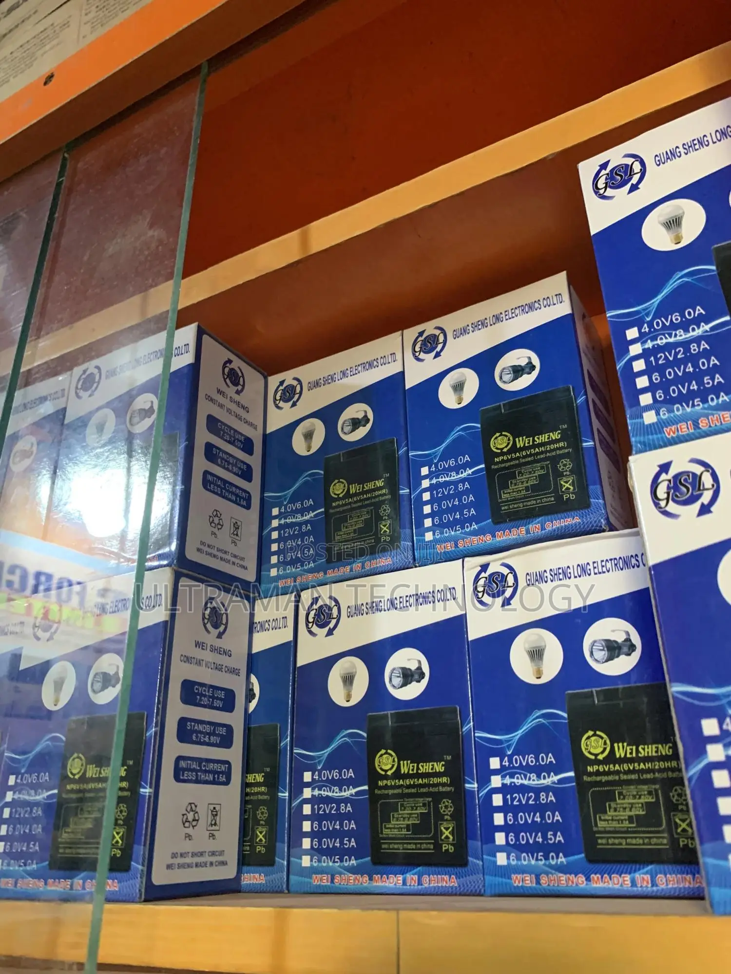 Standard 6volts 5ahs Rechargeable Lead-Acid Battery