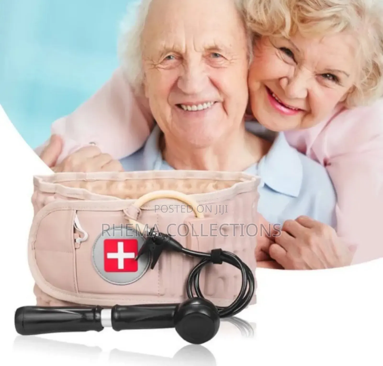 Inflatable Waist Belt Lumbar/Spinal-Cord Traction Device