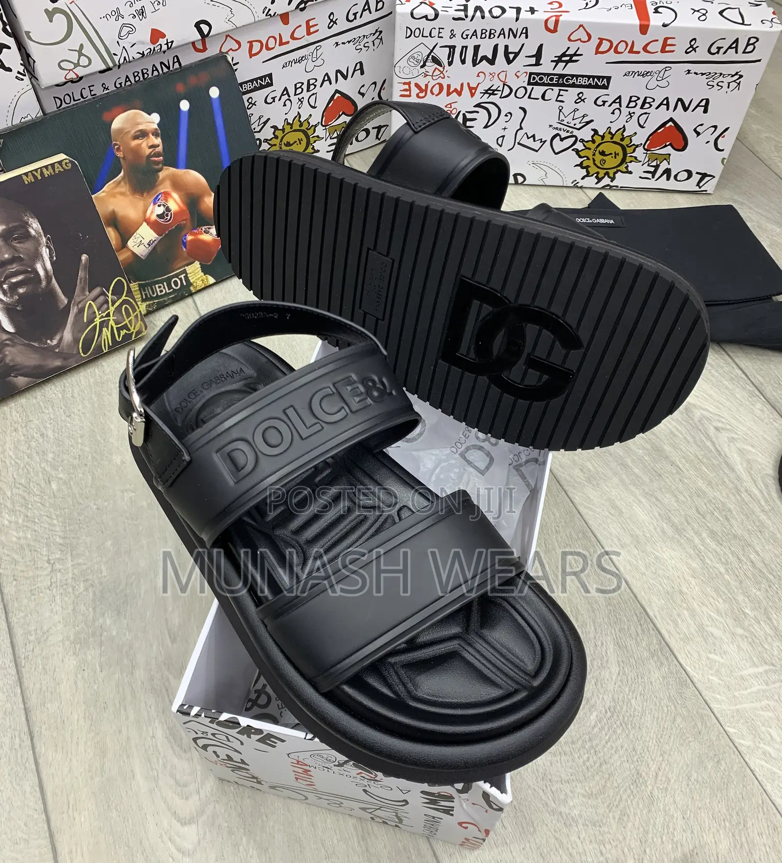 D G Leather Sandal