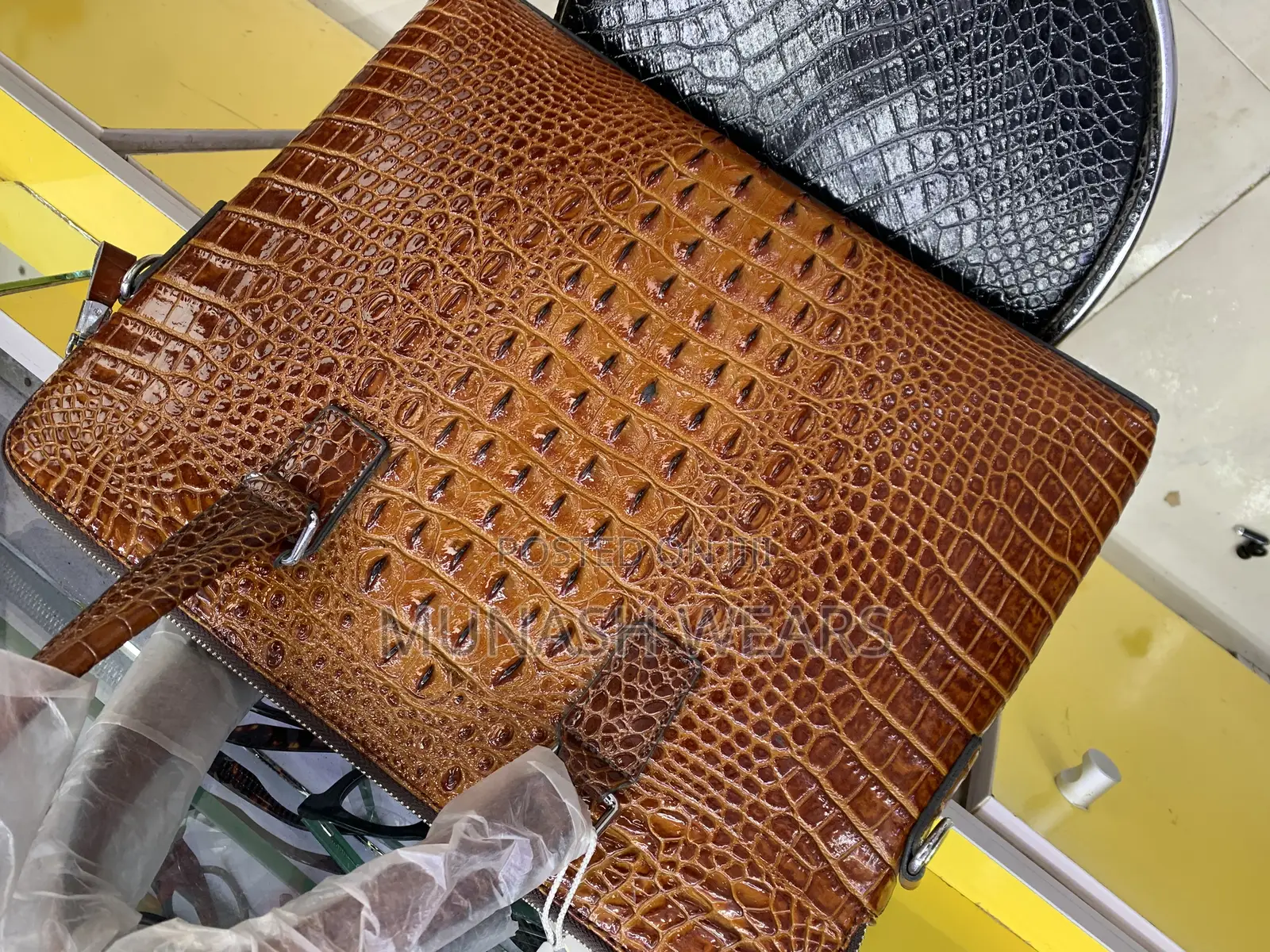 Original Leather Animal Skin Laptop Bag