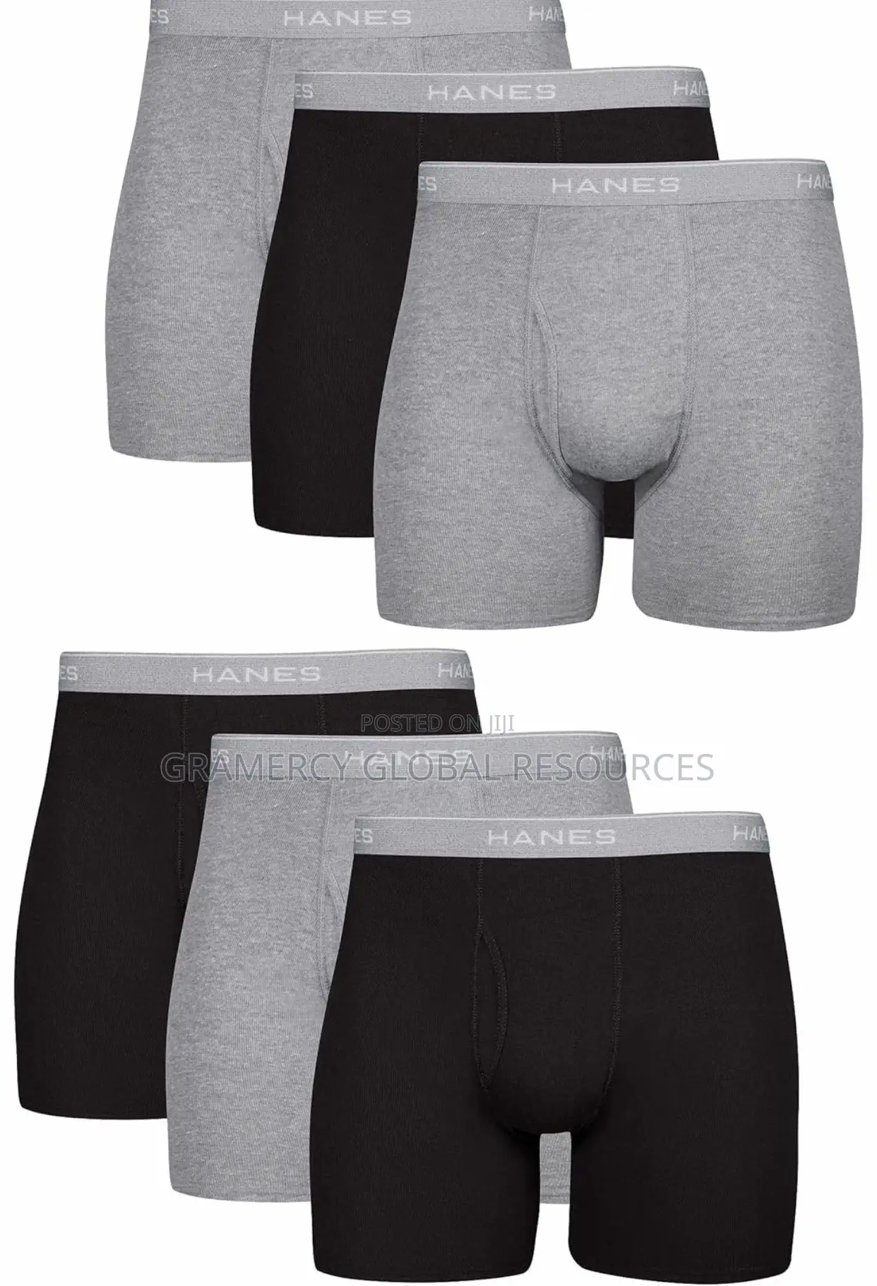 6-in-1 Hanes Men’S Boxers Brief Breathable Cotton Underwear