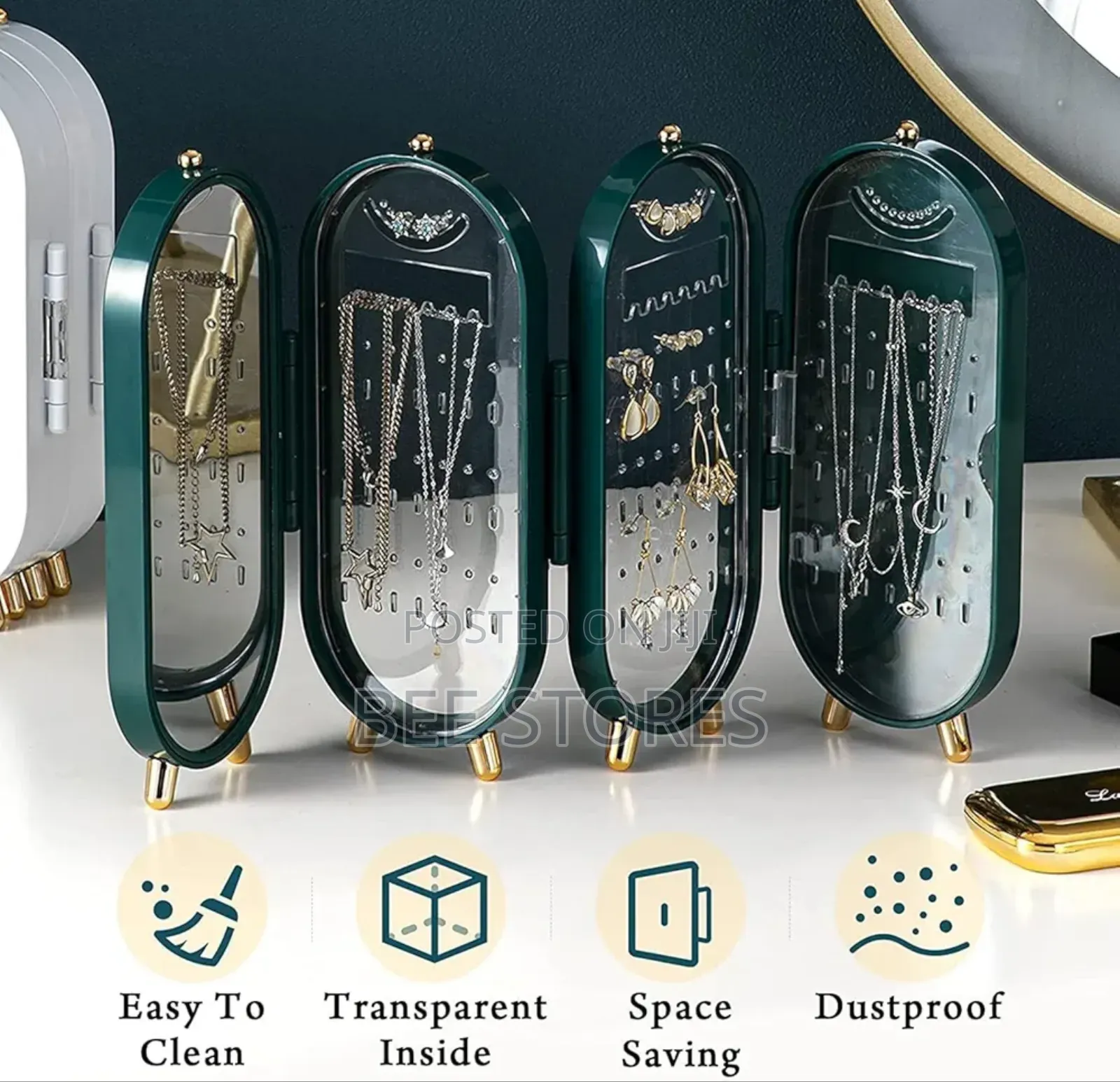 Jewelry Box Oval Earrings Organiser
