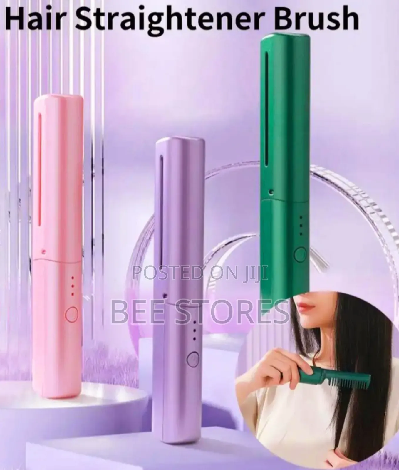 Rechargeable Hair Straightener Comb