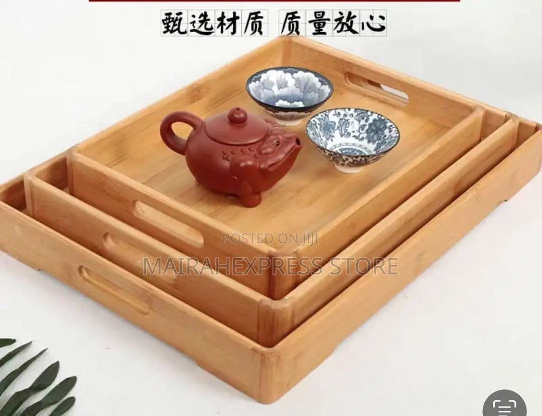 3pcs Wooden Service Trays (T361)