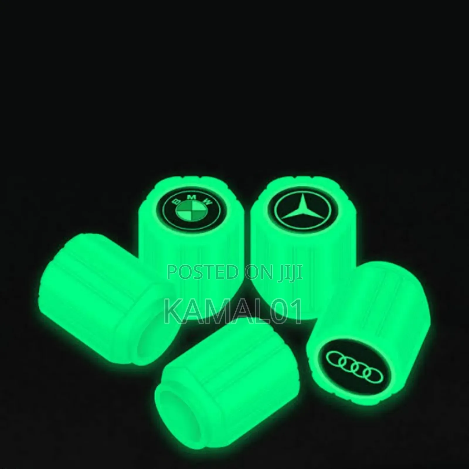 Audi Logo Tire Valve Cap - 4pcs
