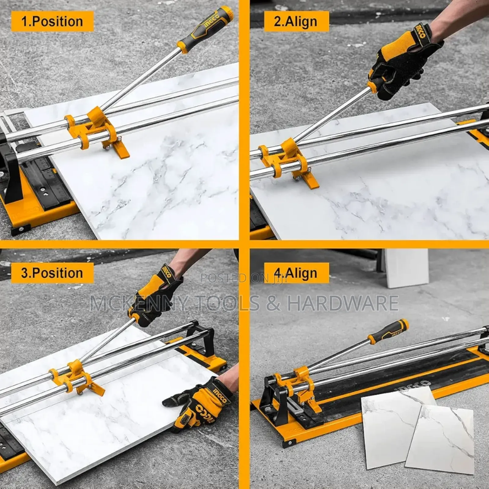 Ingco Manual Tile Cutter, 600mm Professional Porcelain