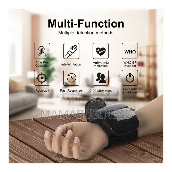 Rechargeable Wrist Blood Pressure Sphygmomanometer