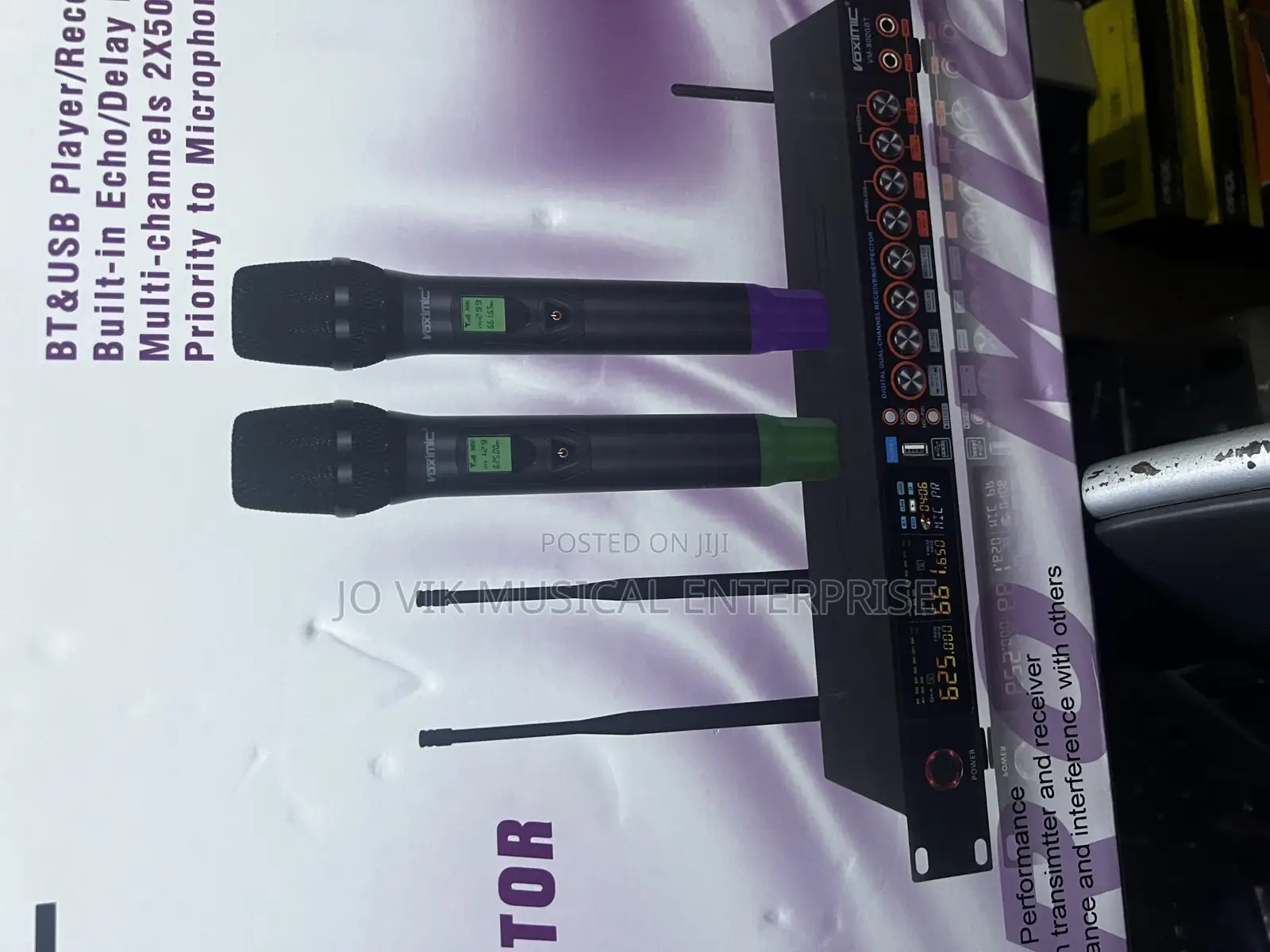 Voximic Vm-8000bt Professional Wireless Microphone System