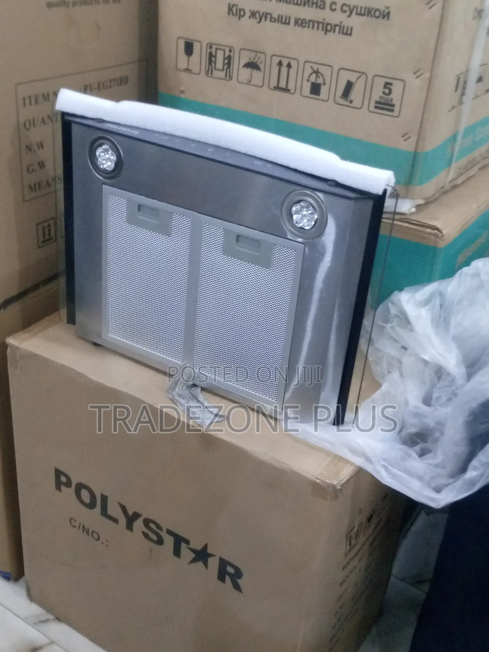 Polystar 60cm Tempered Glass Rangehood