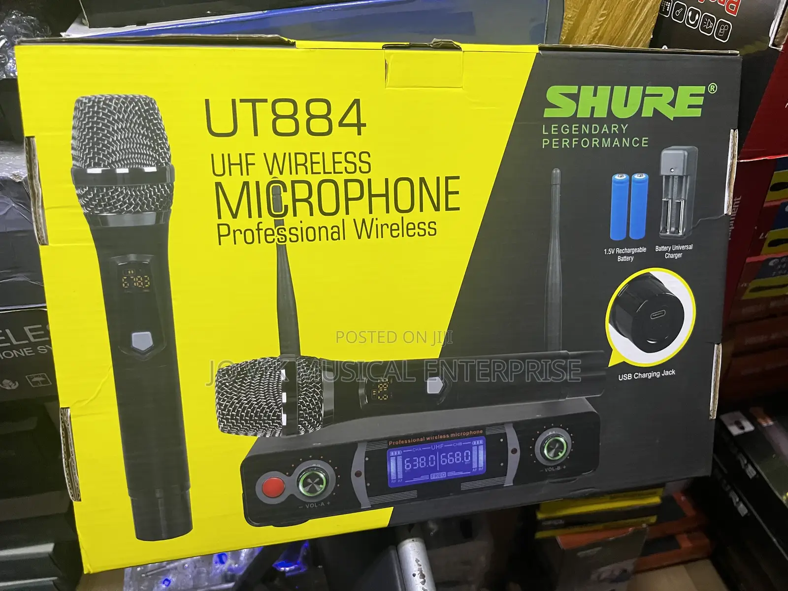 Shure Ut884 Uhf Wireless Microphone Professional Wireless