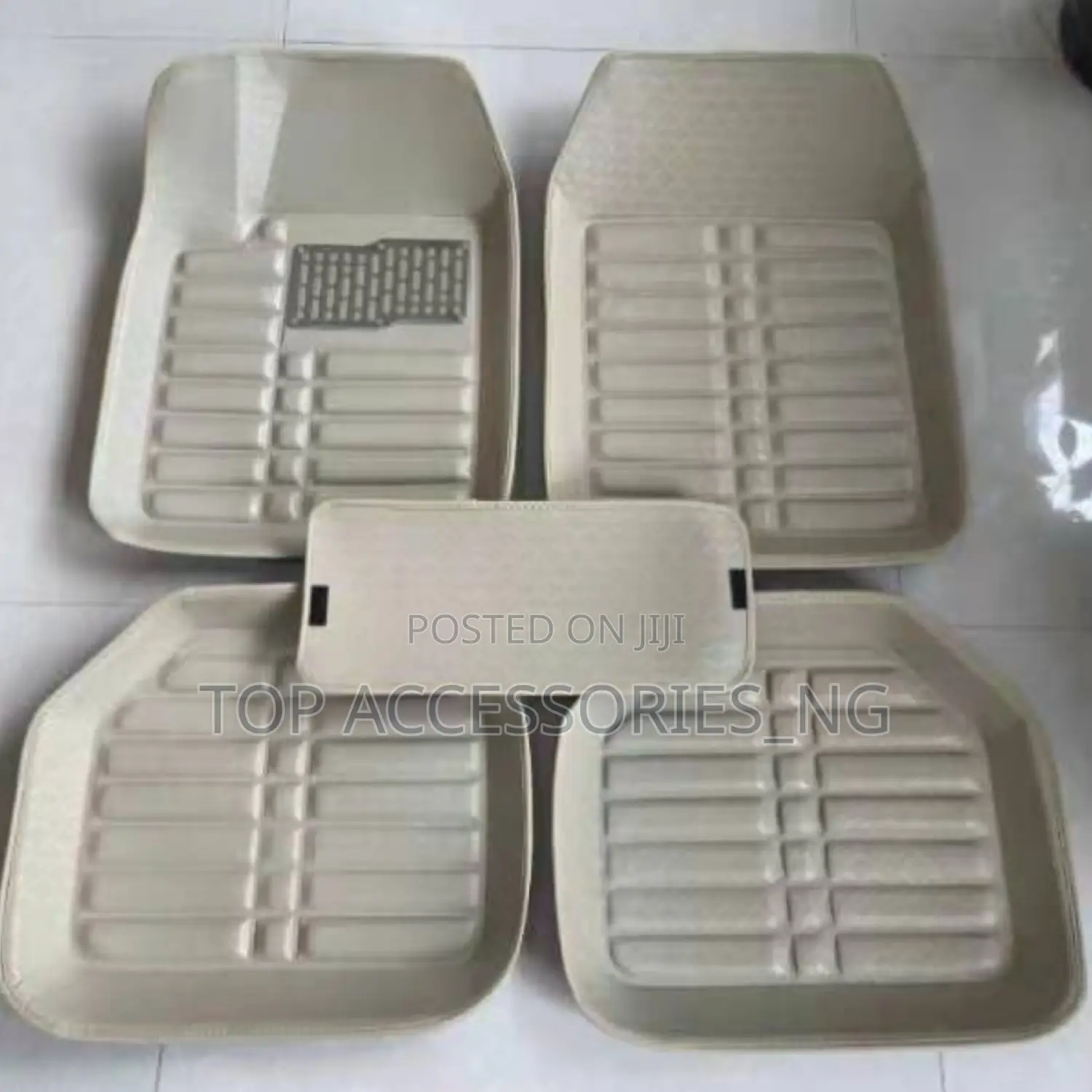 Durable Cream Universal Car Foot Mat