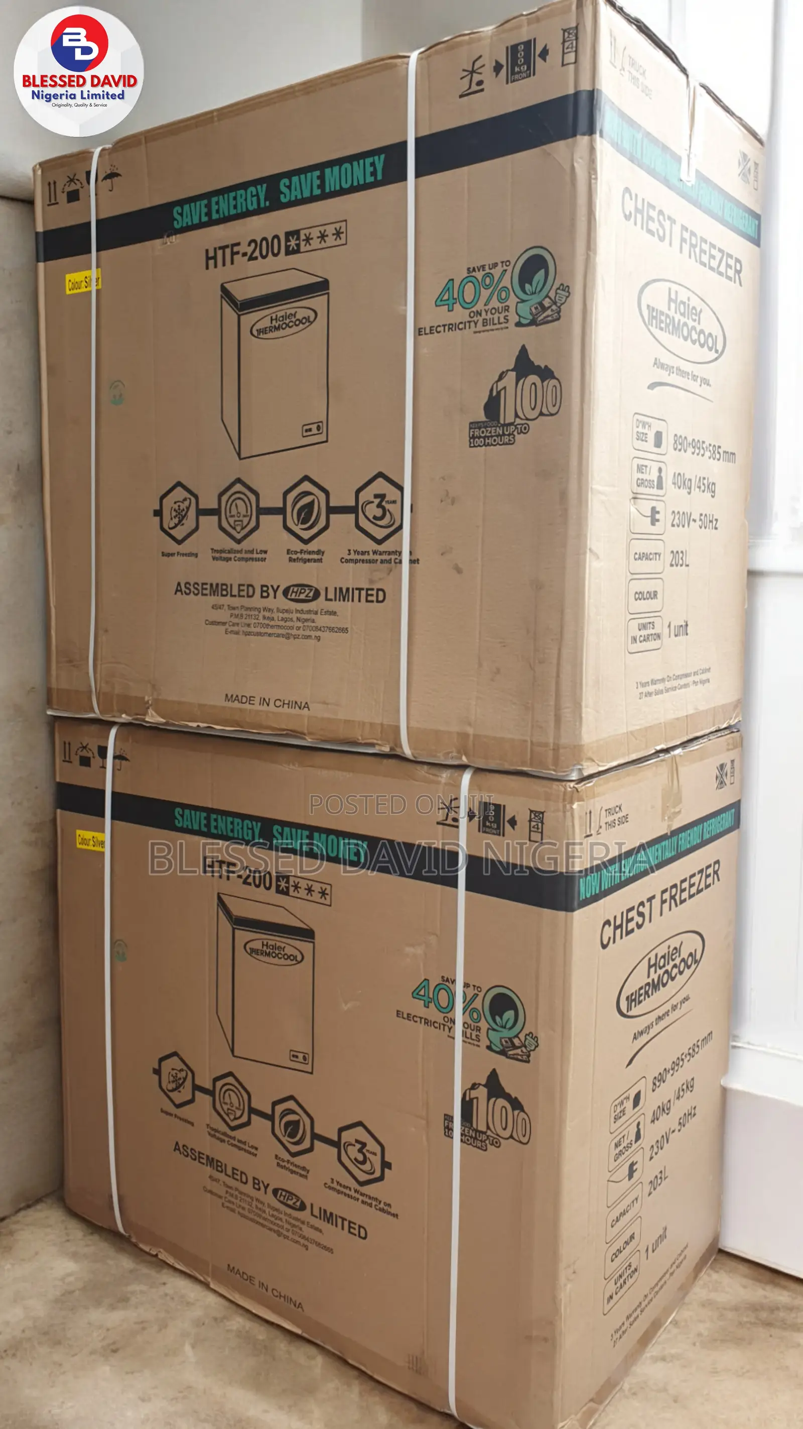 Haier Thermocool 203L Chest Freezer 40% Energy Saving HTF200