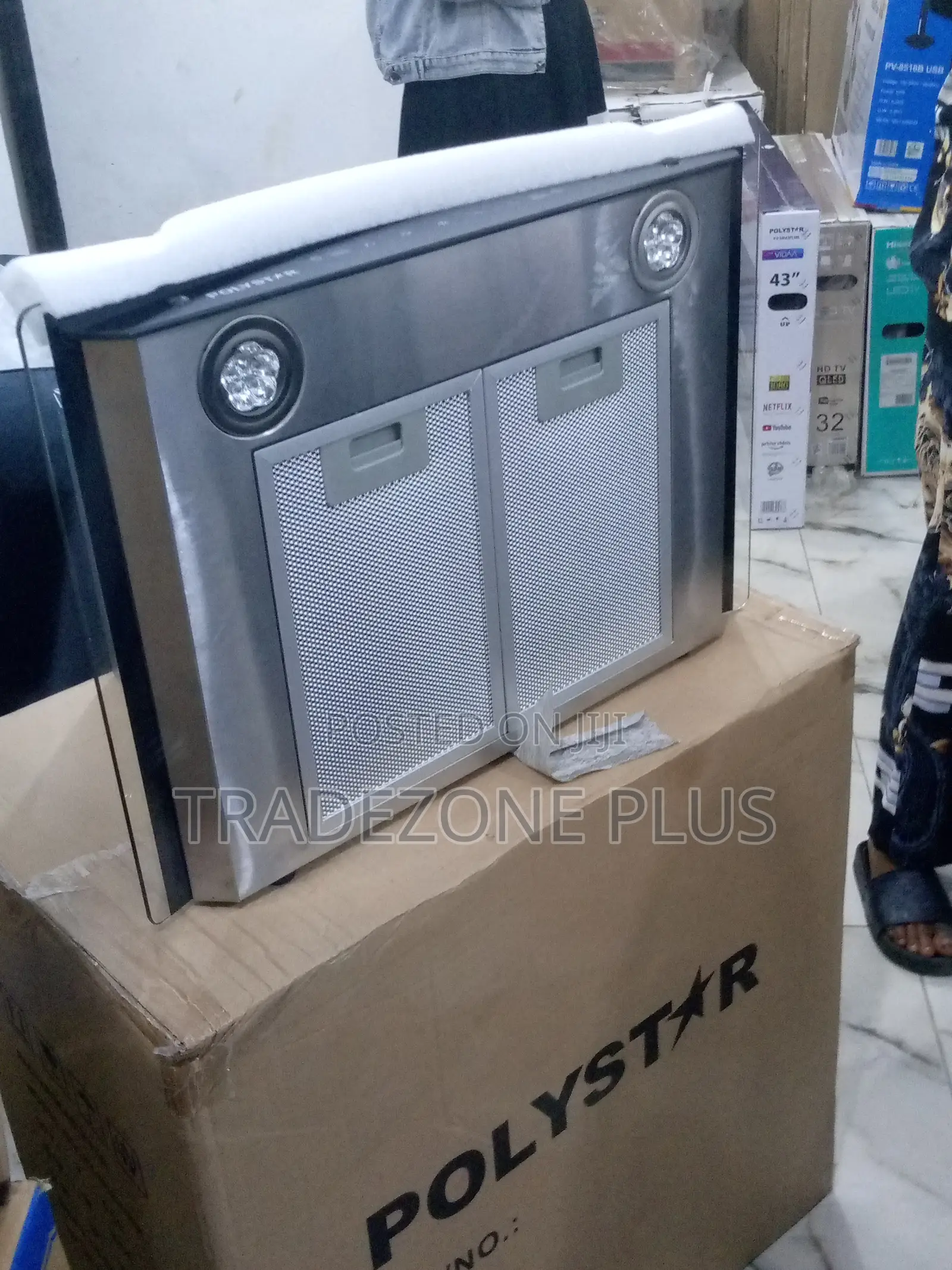 Quality Polystar 60cm Tempered Glass Rangehood Pv-6009bd