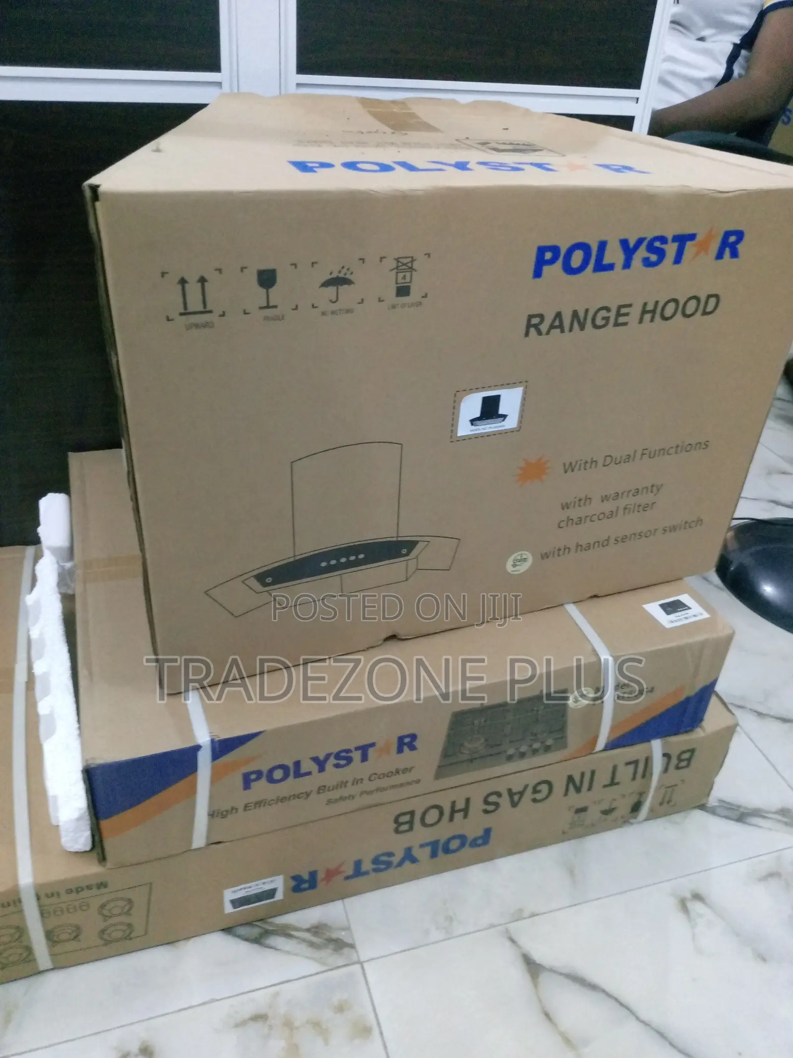 Quality Polystar 4burner Full Rangehood 60cm Pv-6009cm