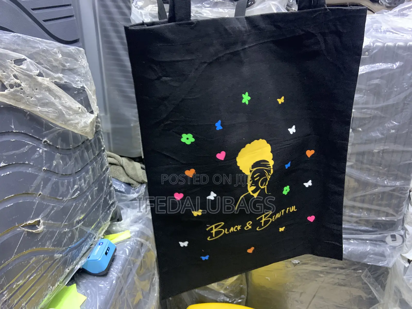 Black and Beautiful Tote Bag