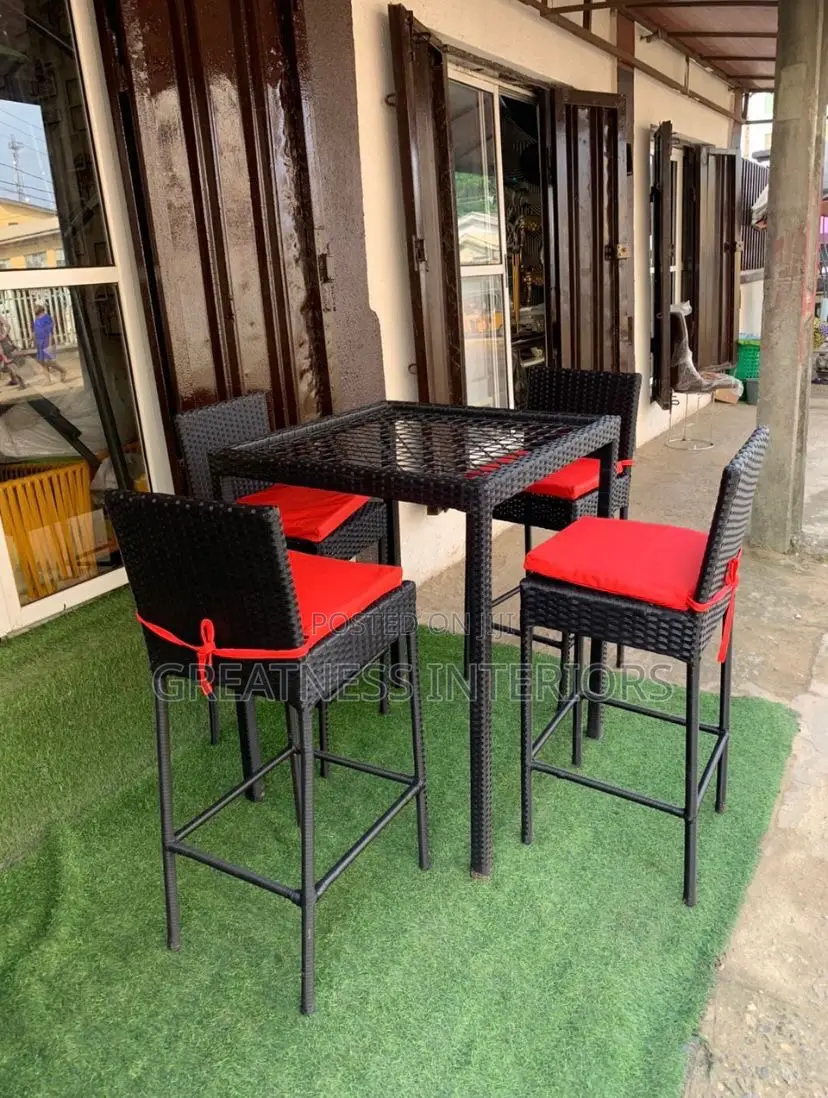 Top Notch Imported High Bar Rattan Set