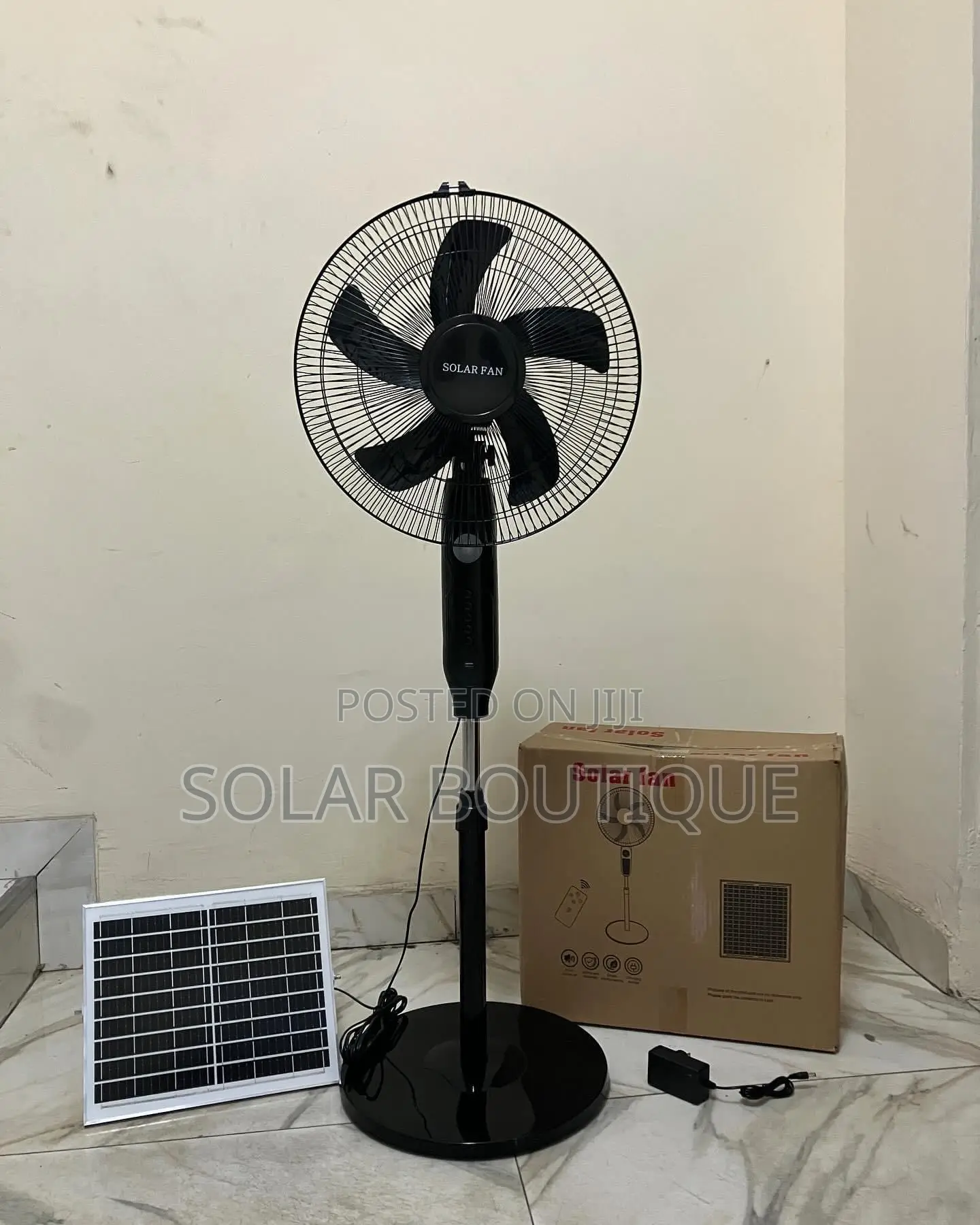 Solar Rechargeable Standing Fan