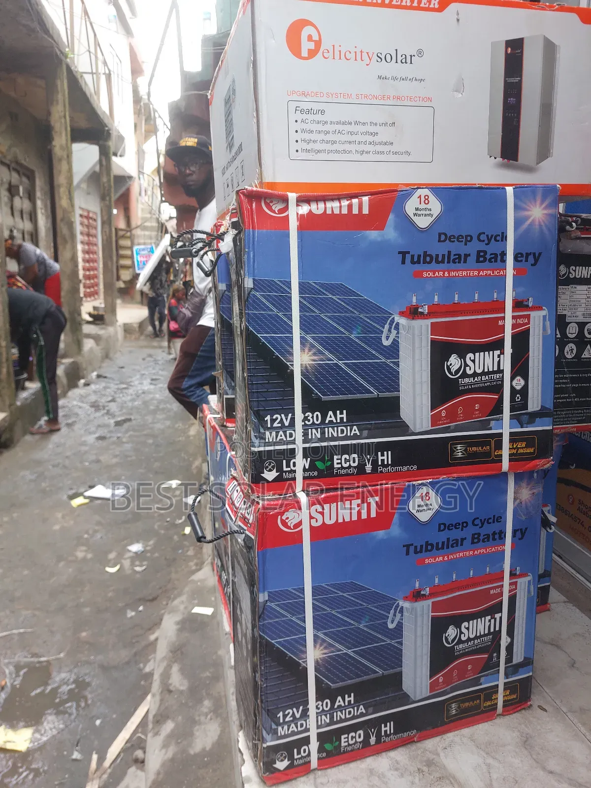 Sunfit Tall Tubular Battery 230ahs