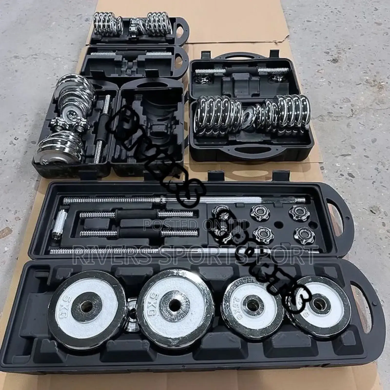 All Chrome Dumbbell Available 15kg, 20kg, 30kg, 50kg, 55kg