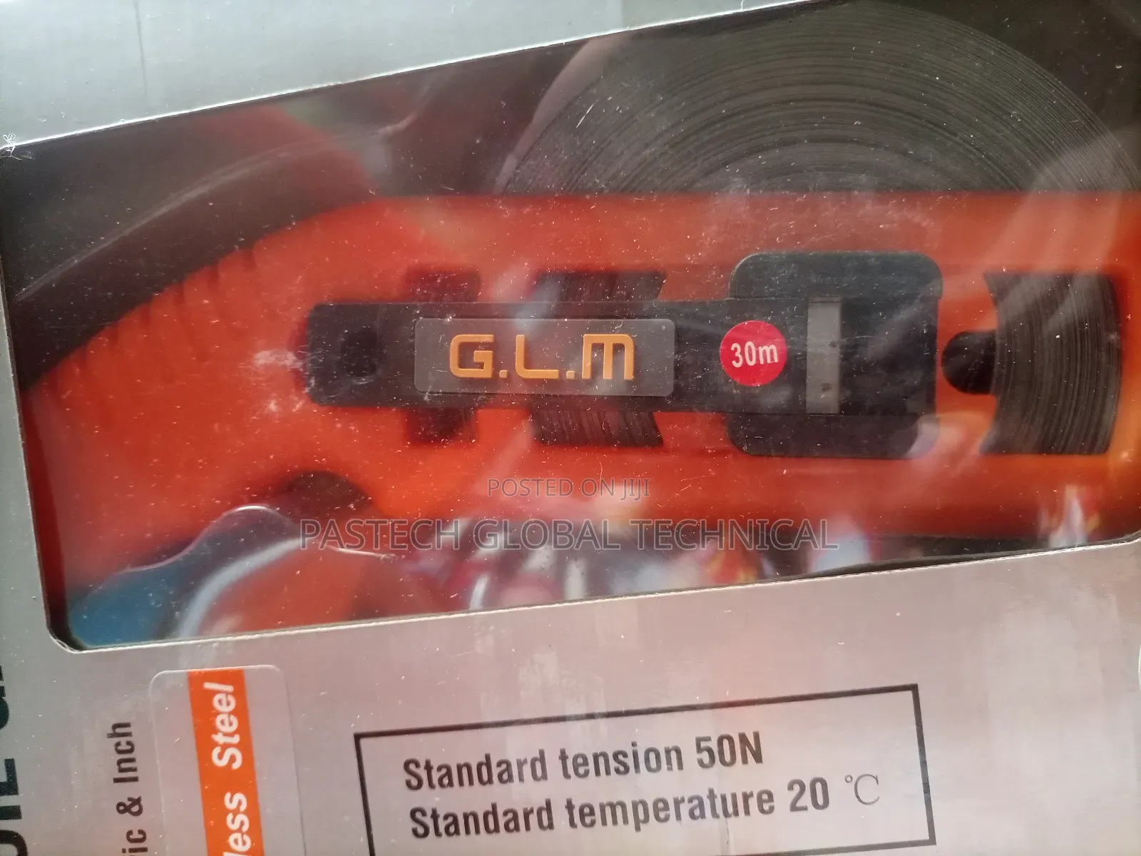 G. L. M 30m Oil Gauging Tape Metric and Inch Stainless Steel