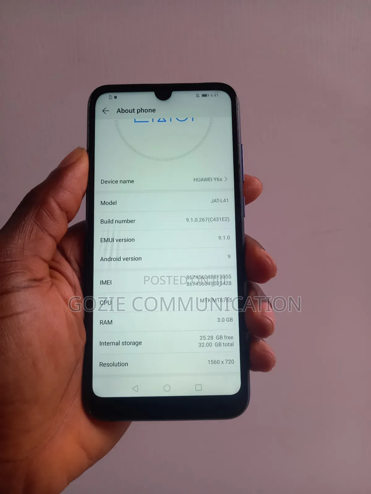 Huawei Y6s 64 GB Blue