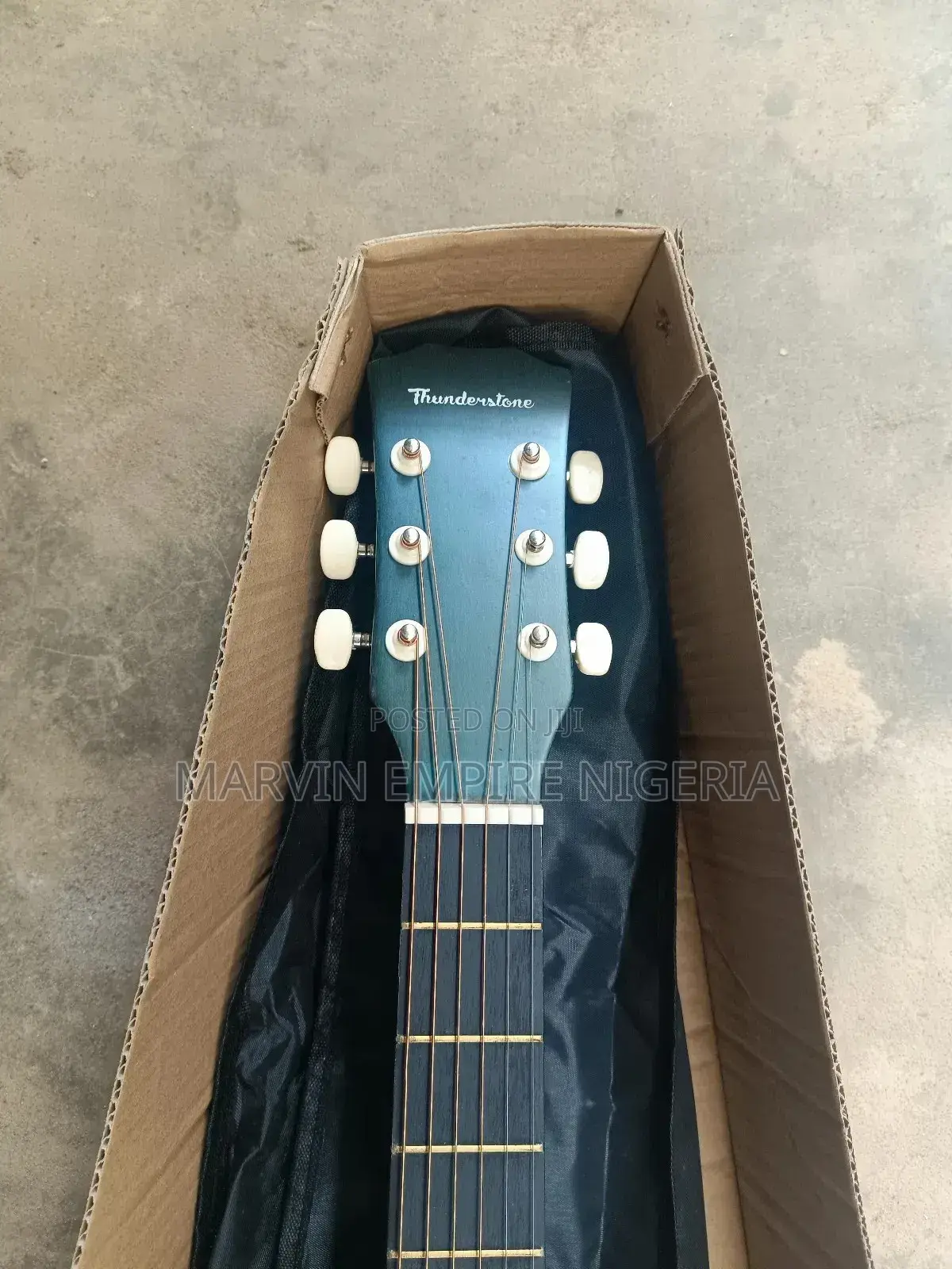 38 Inches Green Acoustic Guitar_ Thunderstorm
