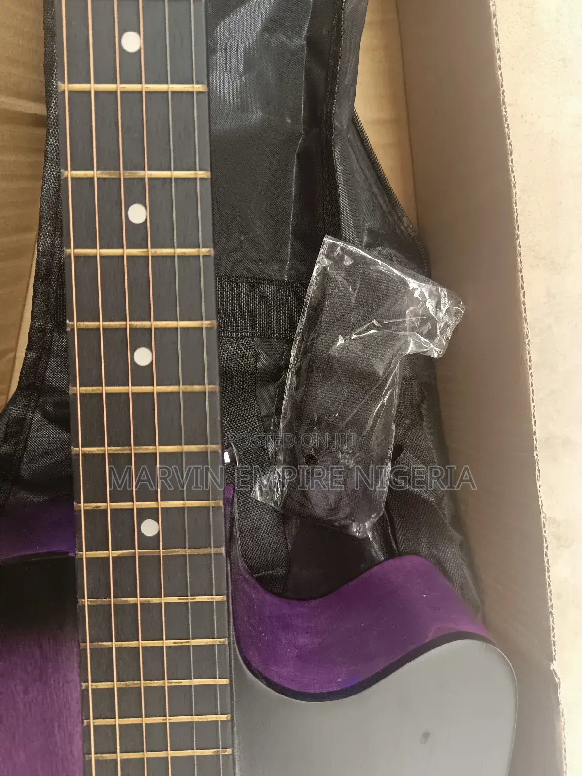 38 Inches Purple Acoustic Guitar_ Thunderstorm
