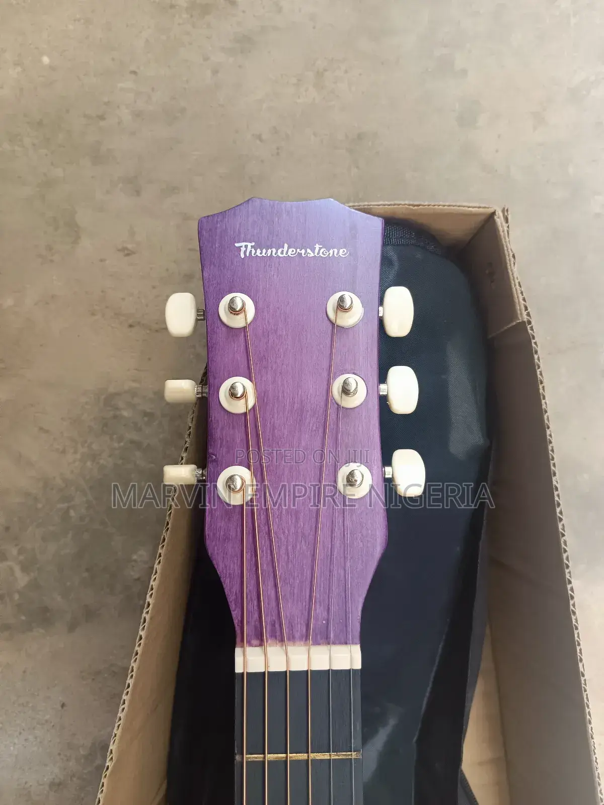 38 Inches Purple Acoustic Guitar_ Thunderstorm
