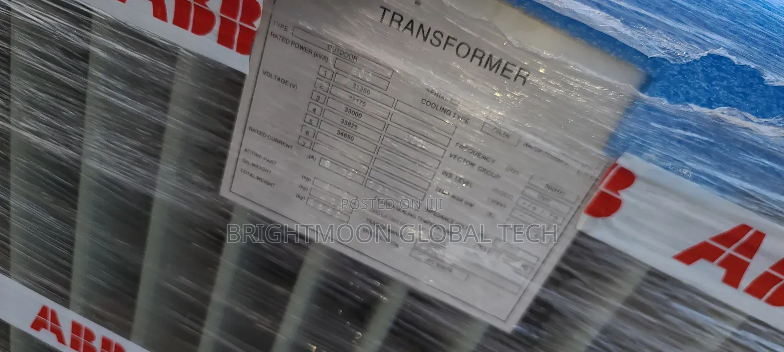 500kva 33kv Brand New ABB Transformer 