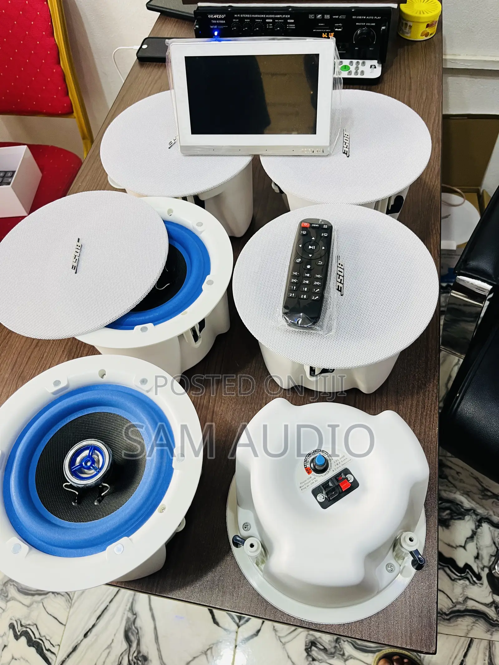 Bose(Six) Ceiling Speaker and One Inwall Amplifier