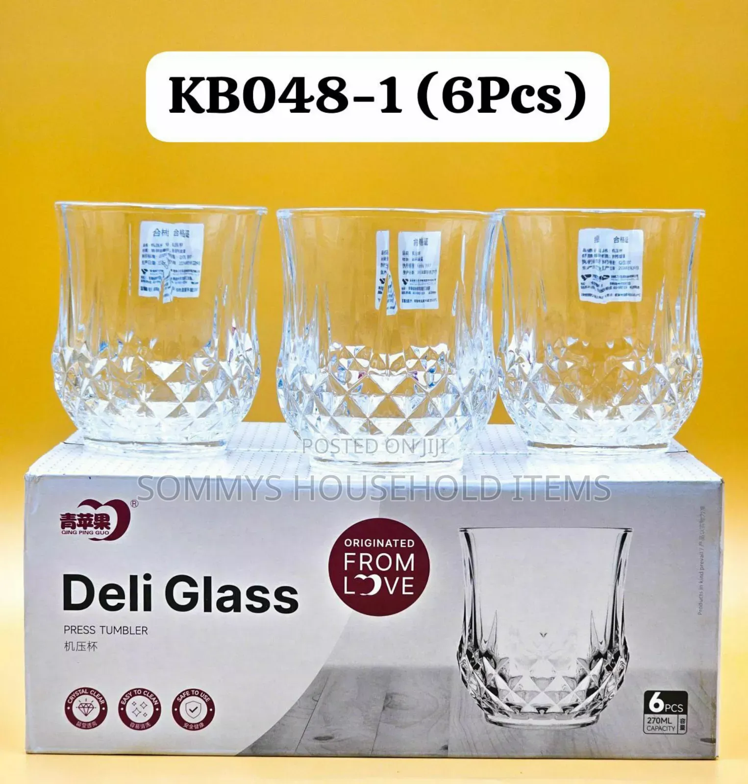 6pcs Whiskey Glass Cups