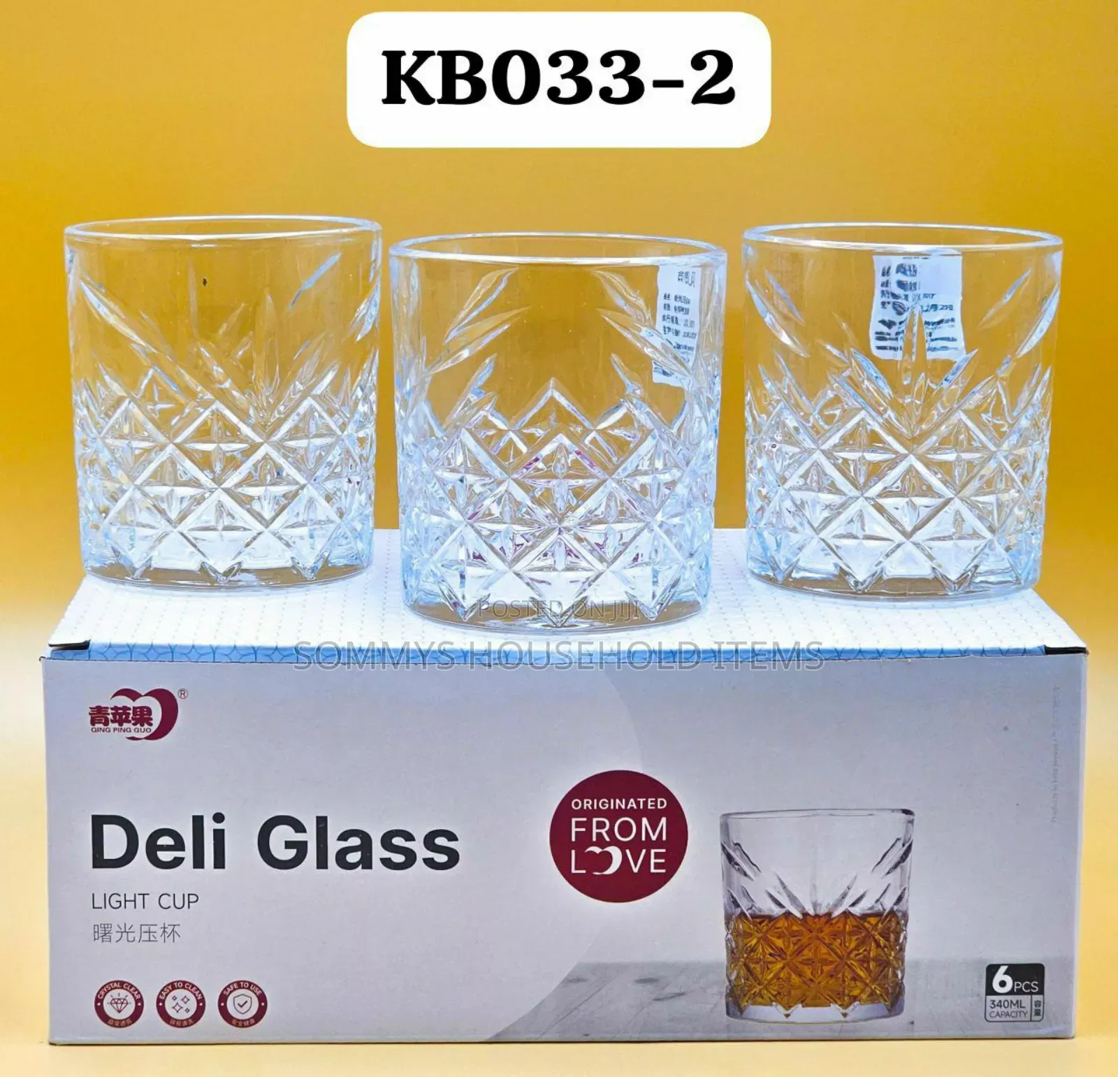 6pcs Whiskey Glass Cups